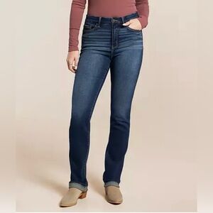 Buckle Black 75 Straight Leg Jeans Sz 25 X 32 Dark Wash Whiskered NWOT